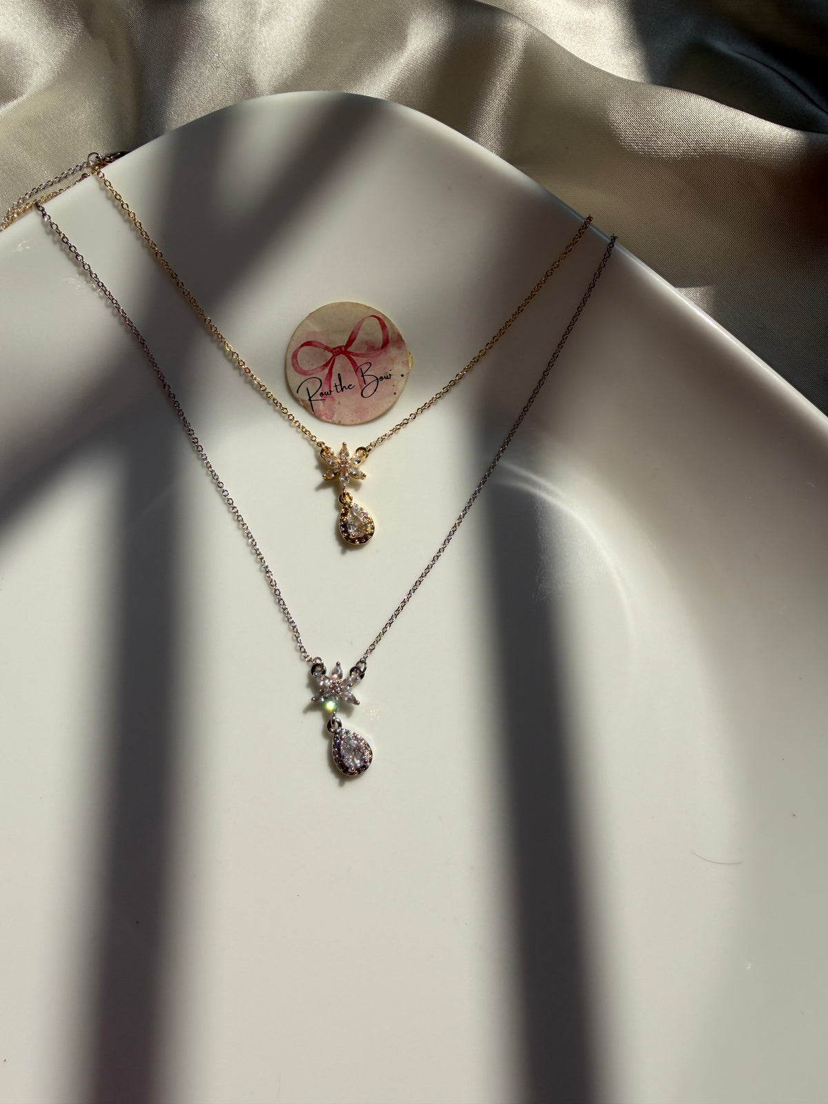 Crystal pendant Silver