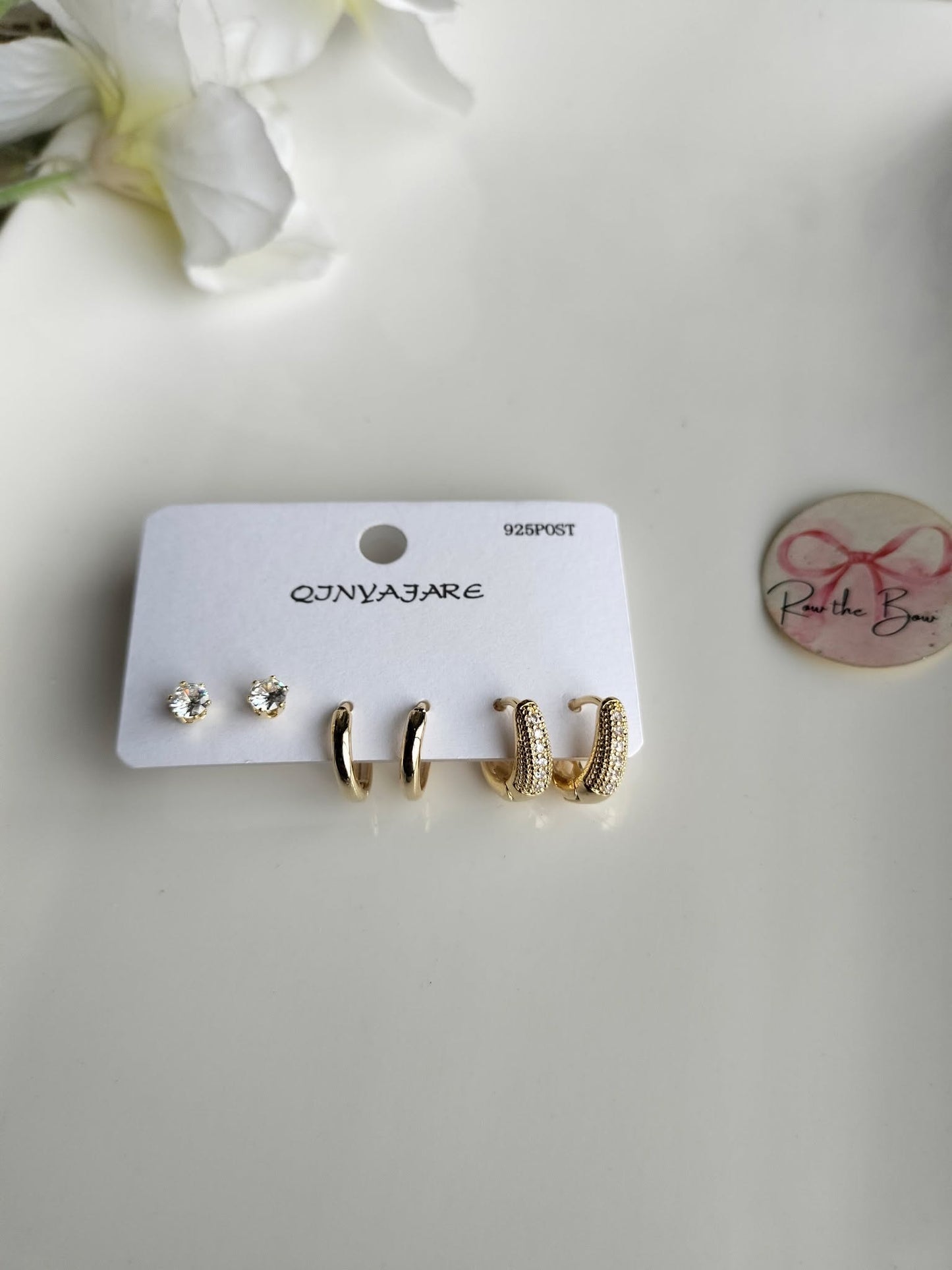 Drop Earring Set Golden-2