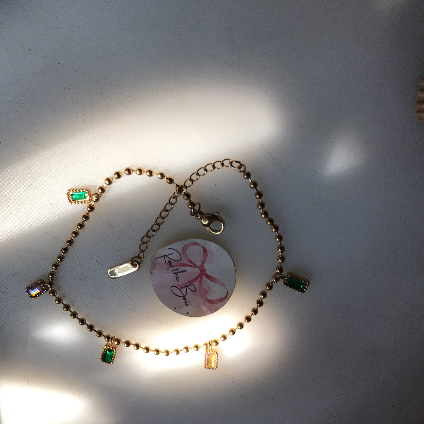 Multi Stone Adjustable Bracelet