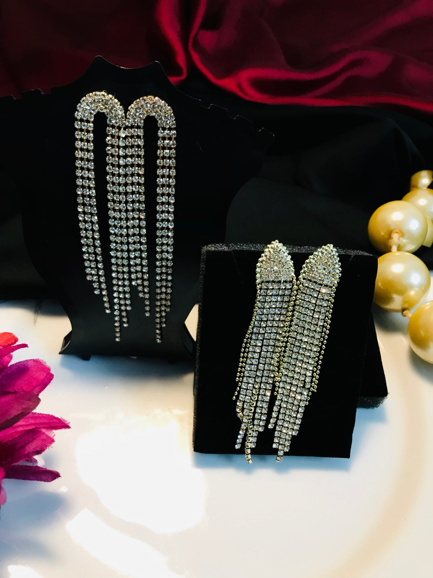 Golden Chain Long Earring