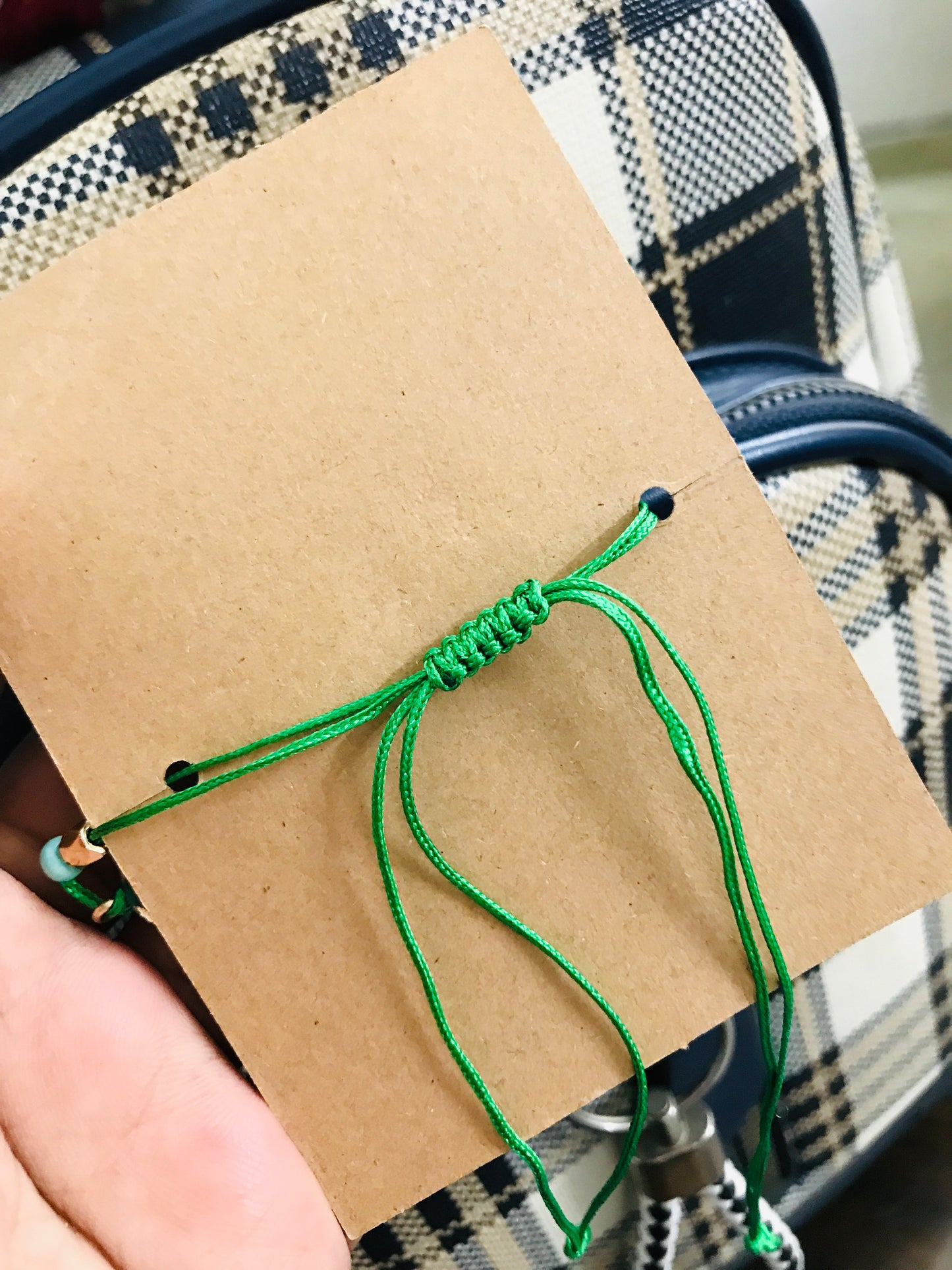 Green Uncut Crystal Bracelet