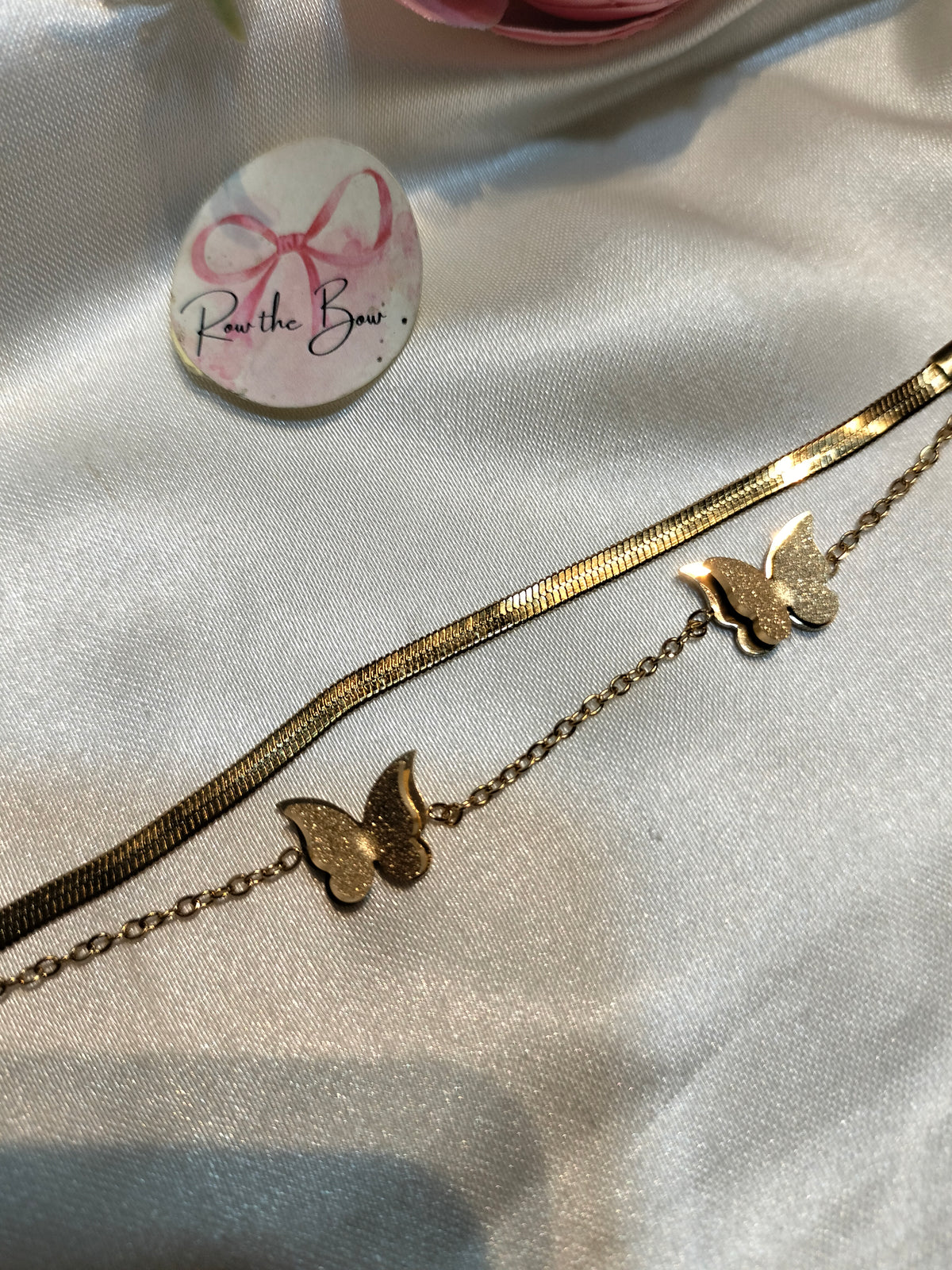 Butterfly chain bracelet