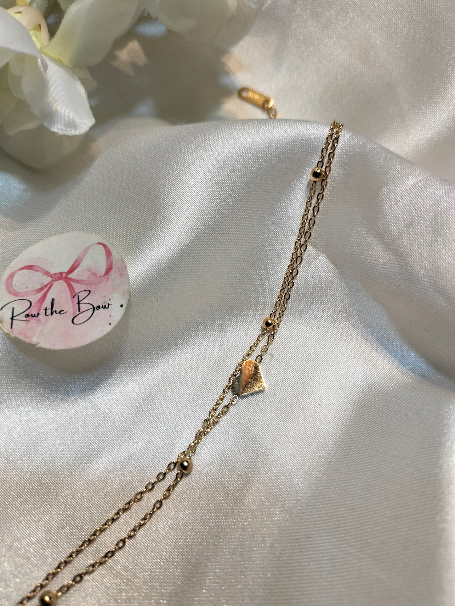 Heart layer Chain Bracelet