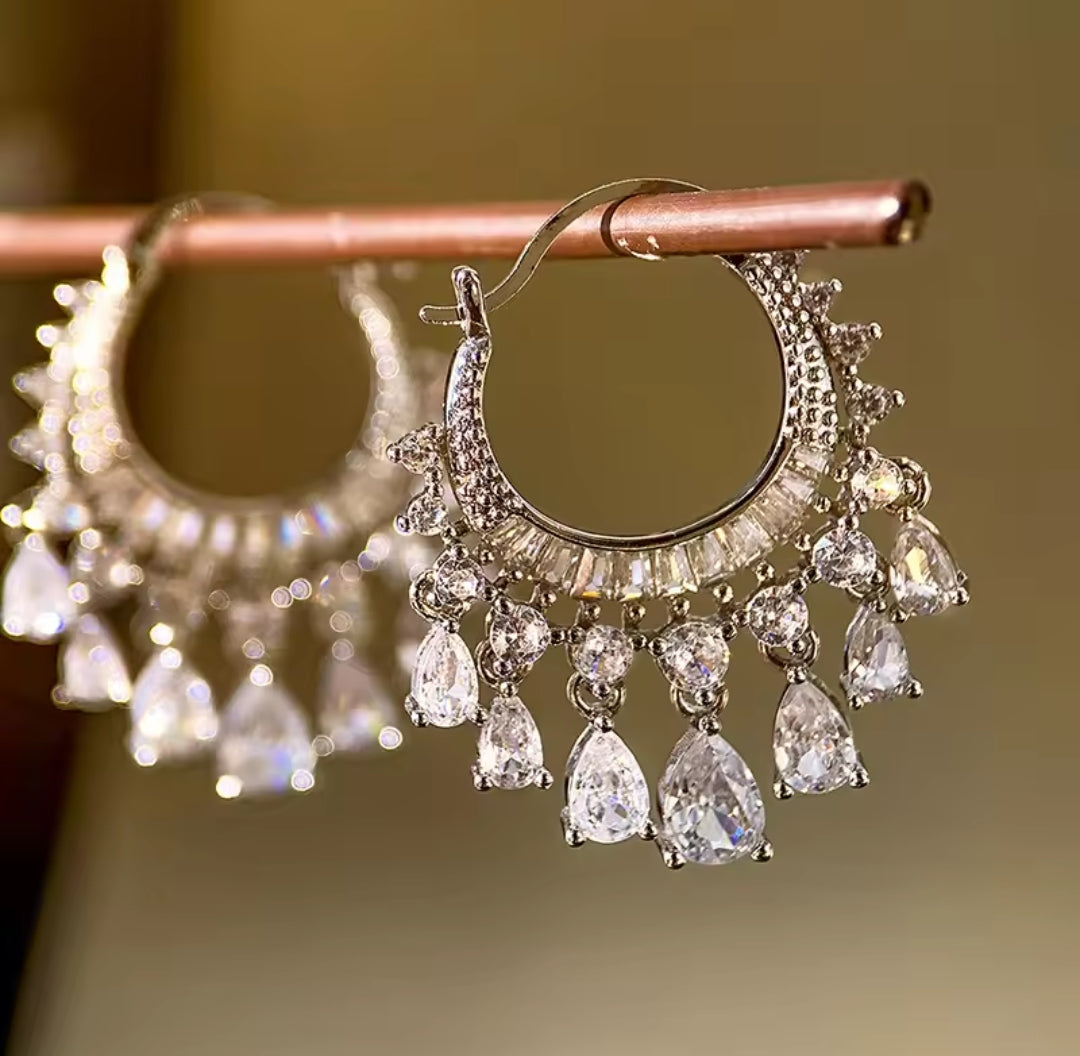 Silver Shine Jhumka