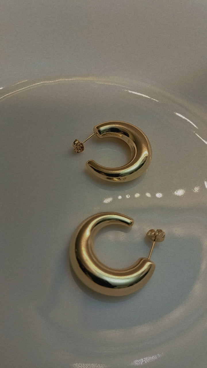 Hola Hoop Metallic Golden