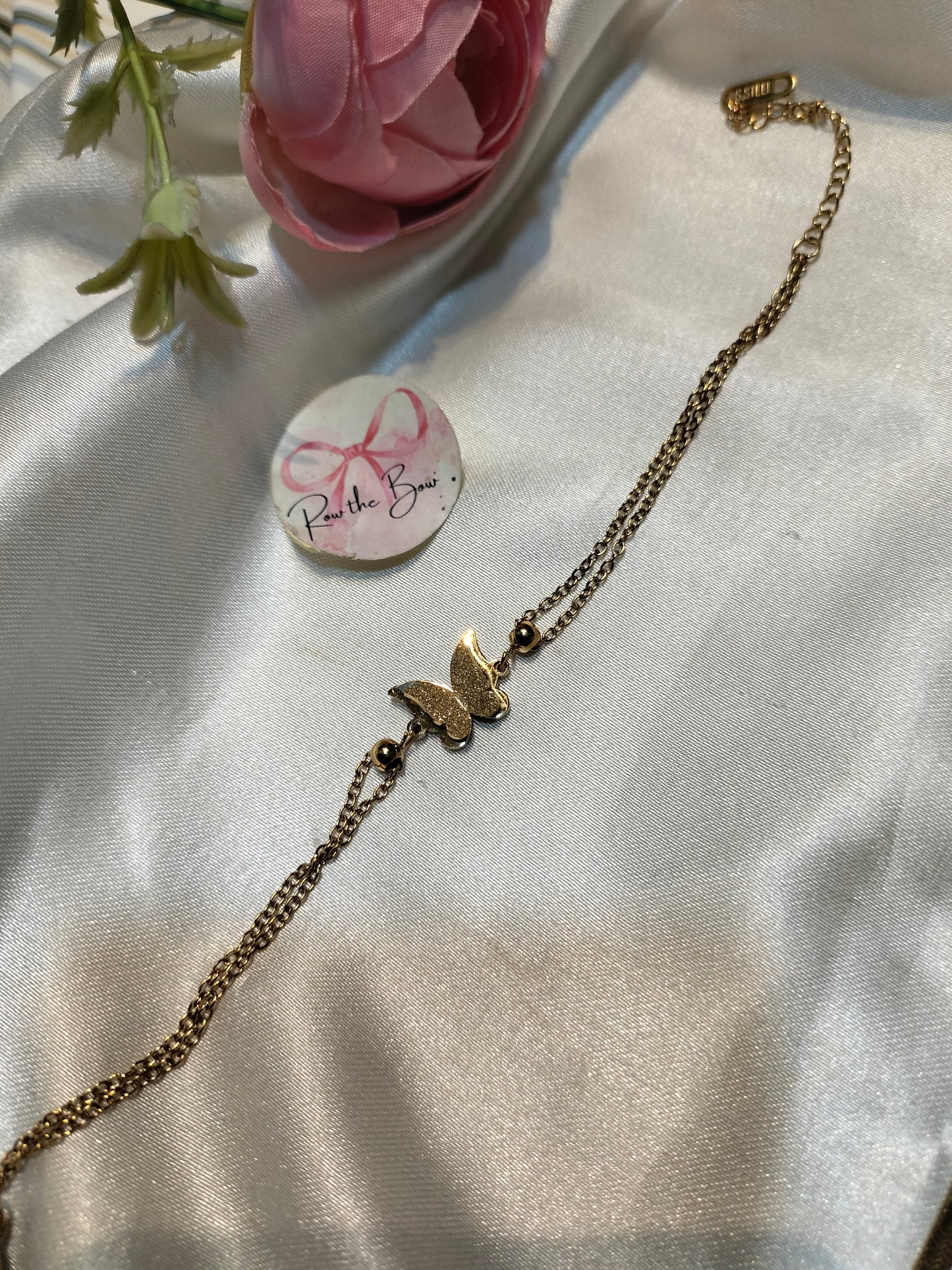 Butterfly layer chain bracelet