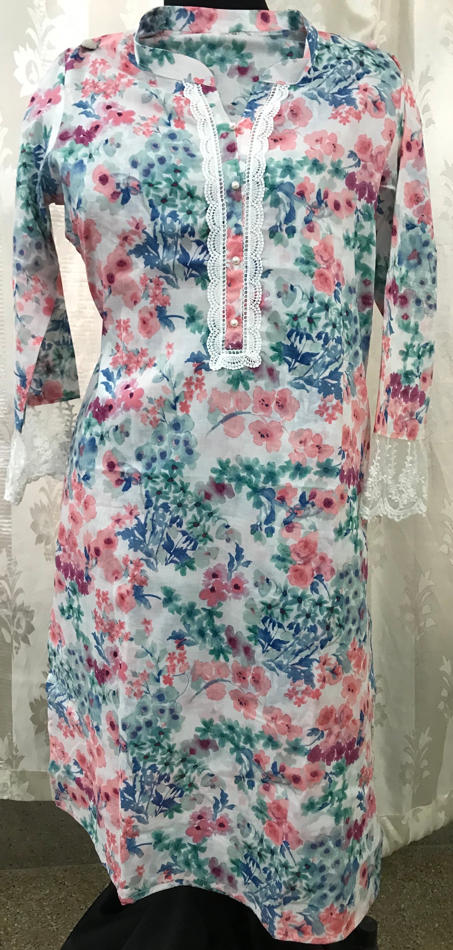 Soothing Pink cotton kurti