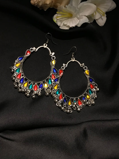 Antique multi jhumka 02