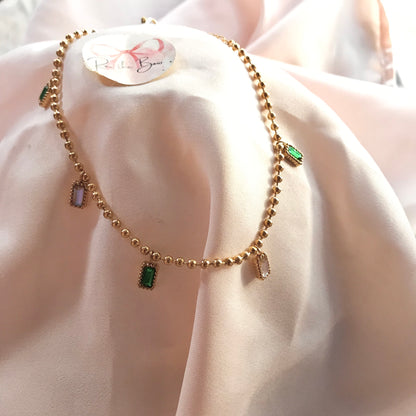 Multi Stone Adjustable Bracelet