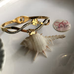 Load image into Gallery viewer, Golden Butterfly Floral Bracelet
