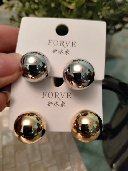 Ball stud Metallic golden