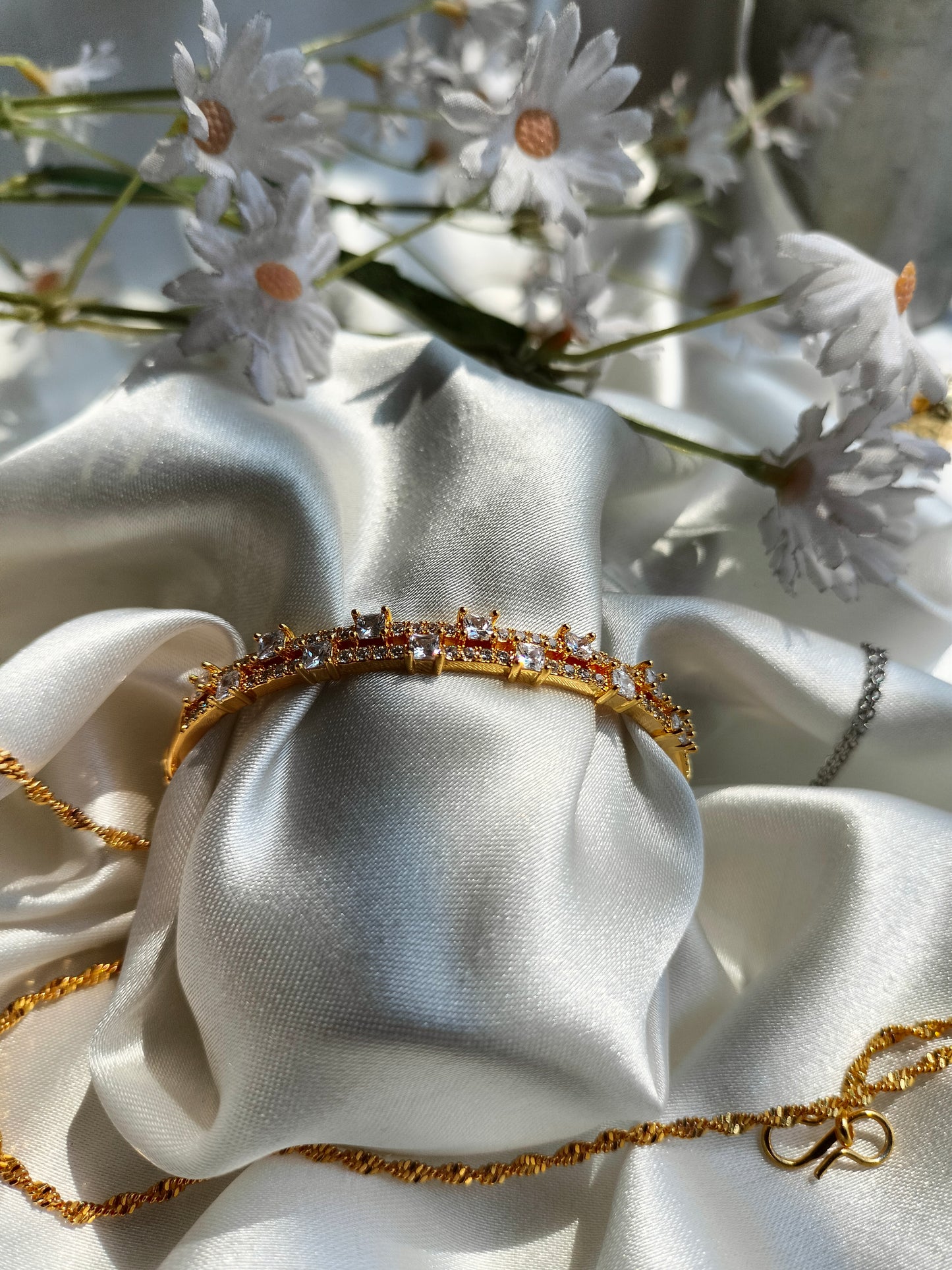 Zircon Titanium Bracelet