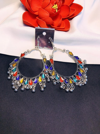 Antique multi jhumka 02