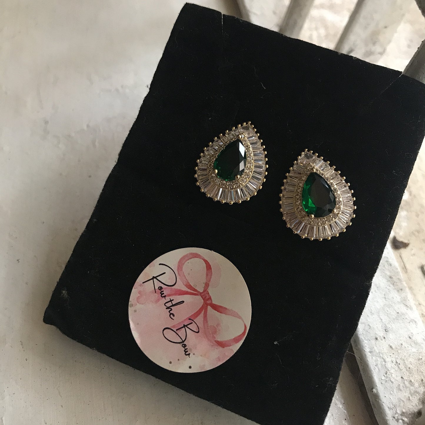 Green Crystal earring