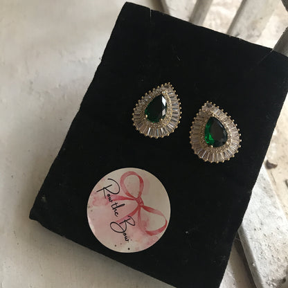 Green Crystal earring