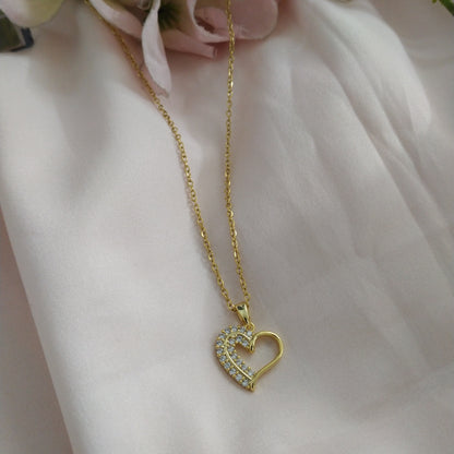 Golden Heart Ss pendant