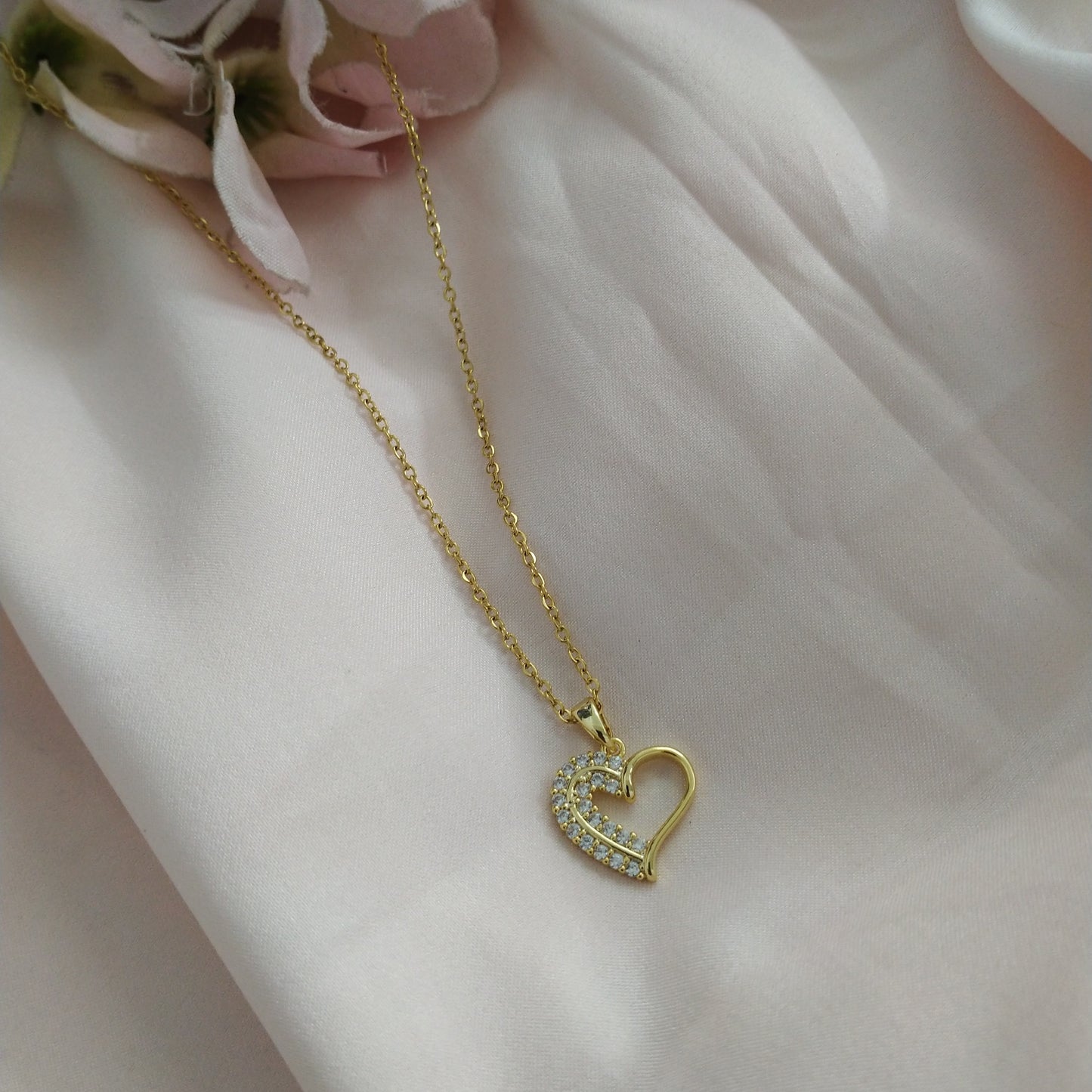 Golden Heart Ss pendant