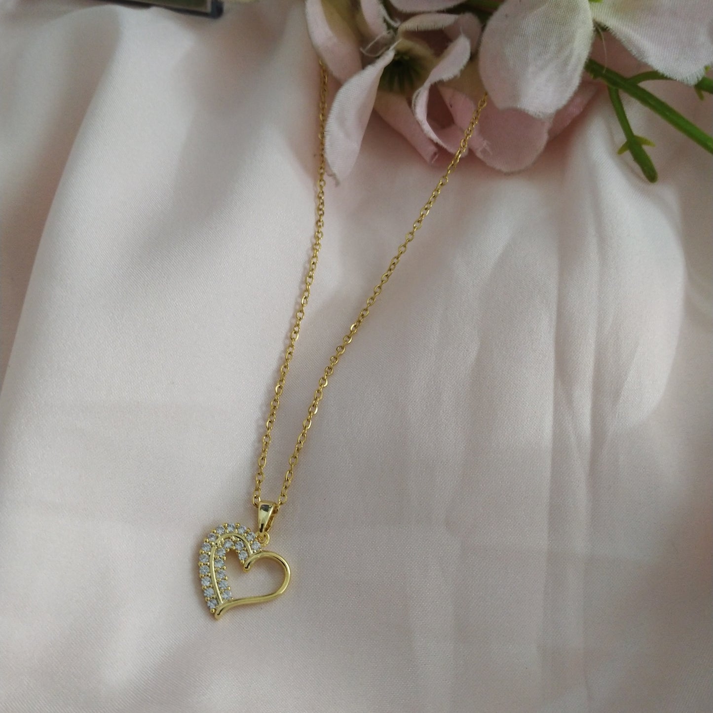 Golden Heart Ss pendant