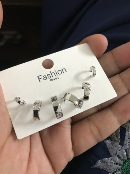 Fashion Stud set Silver