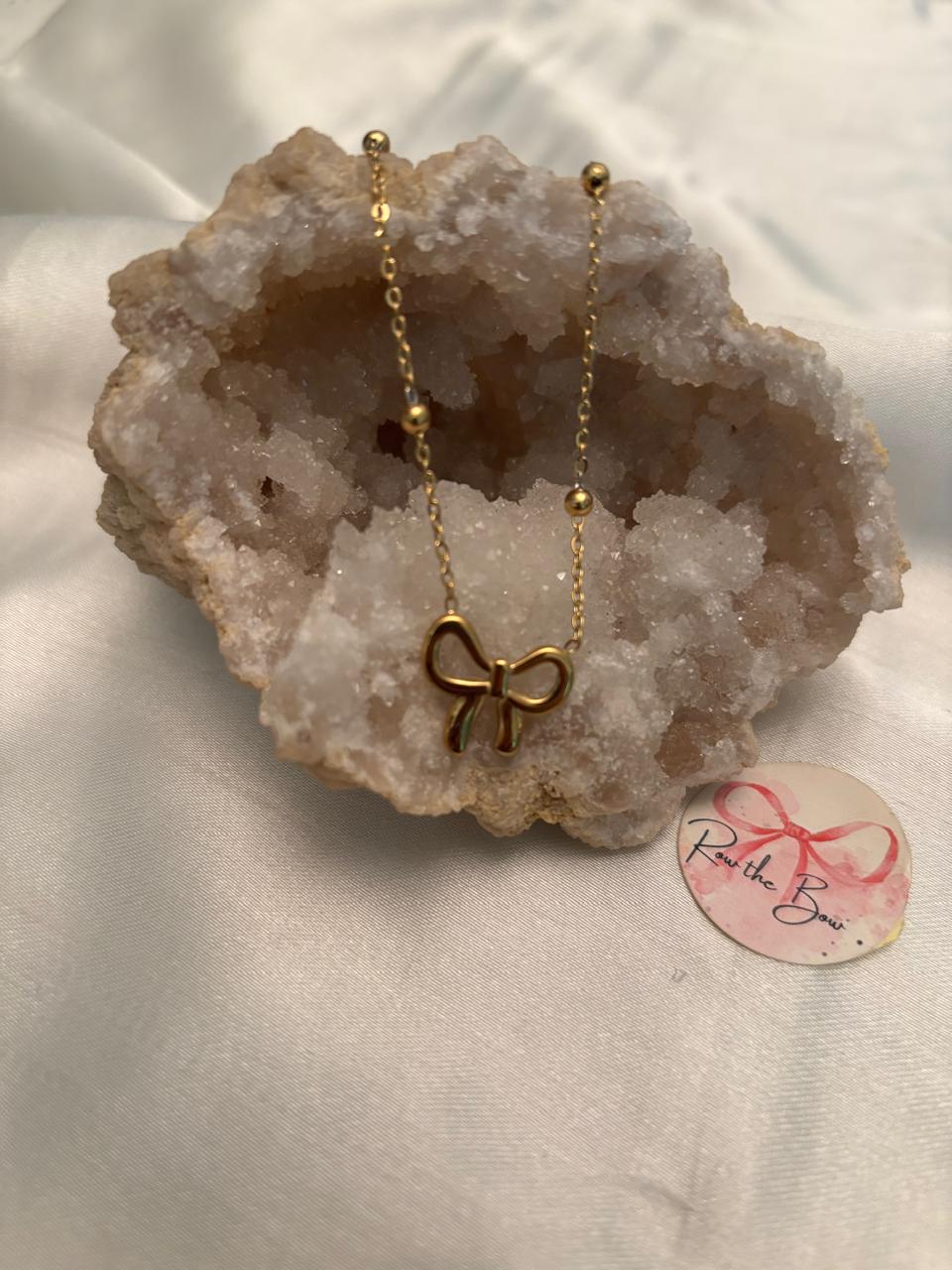 Golden Bow Pendant