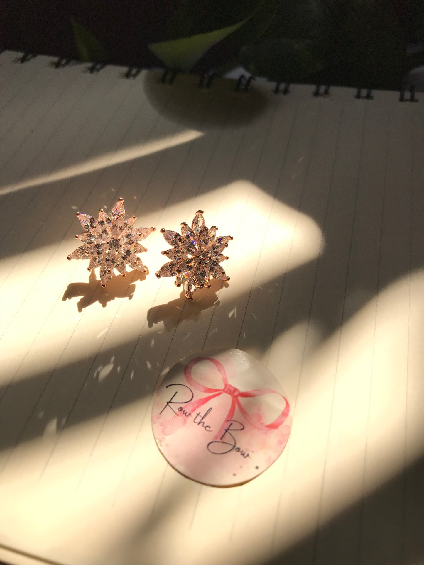 Snowflake Floral Rose Gold