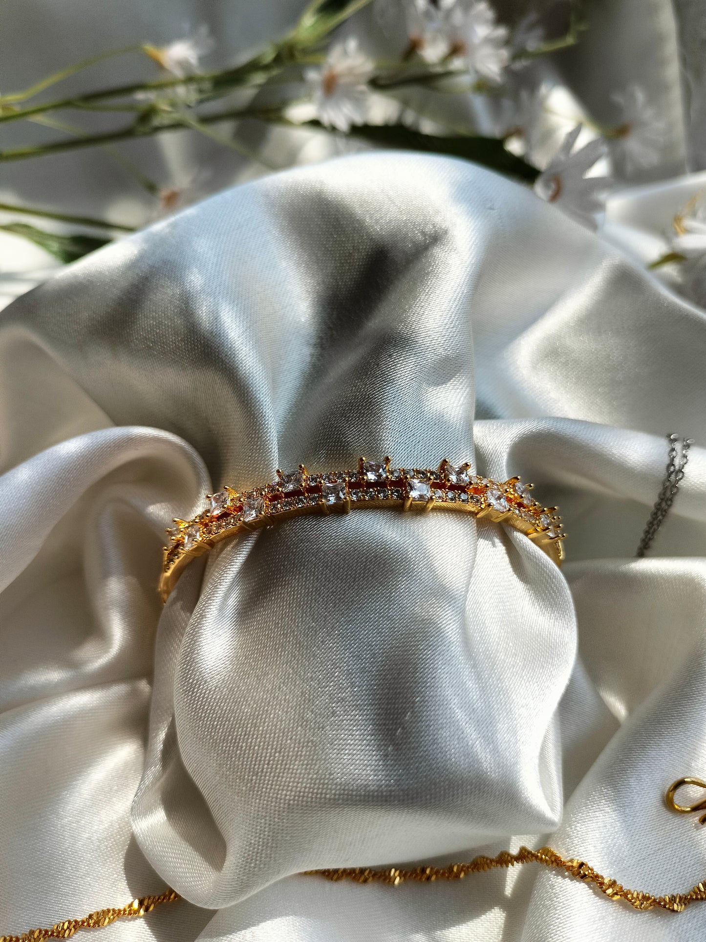 Zircon Titanium Bracelet