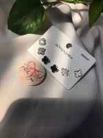 Load image into Gallery viewer, Leaf Stud set Silver
