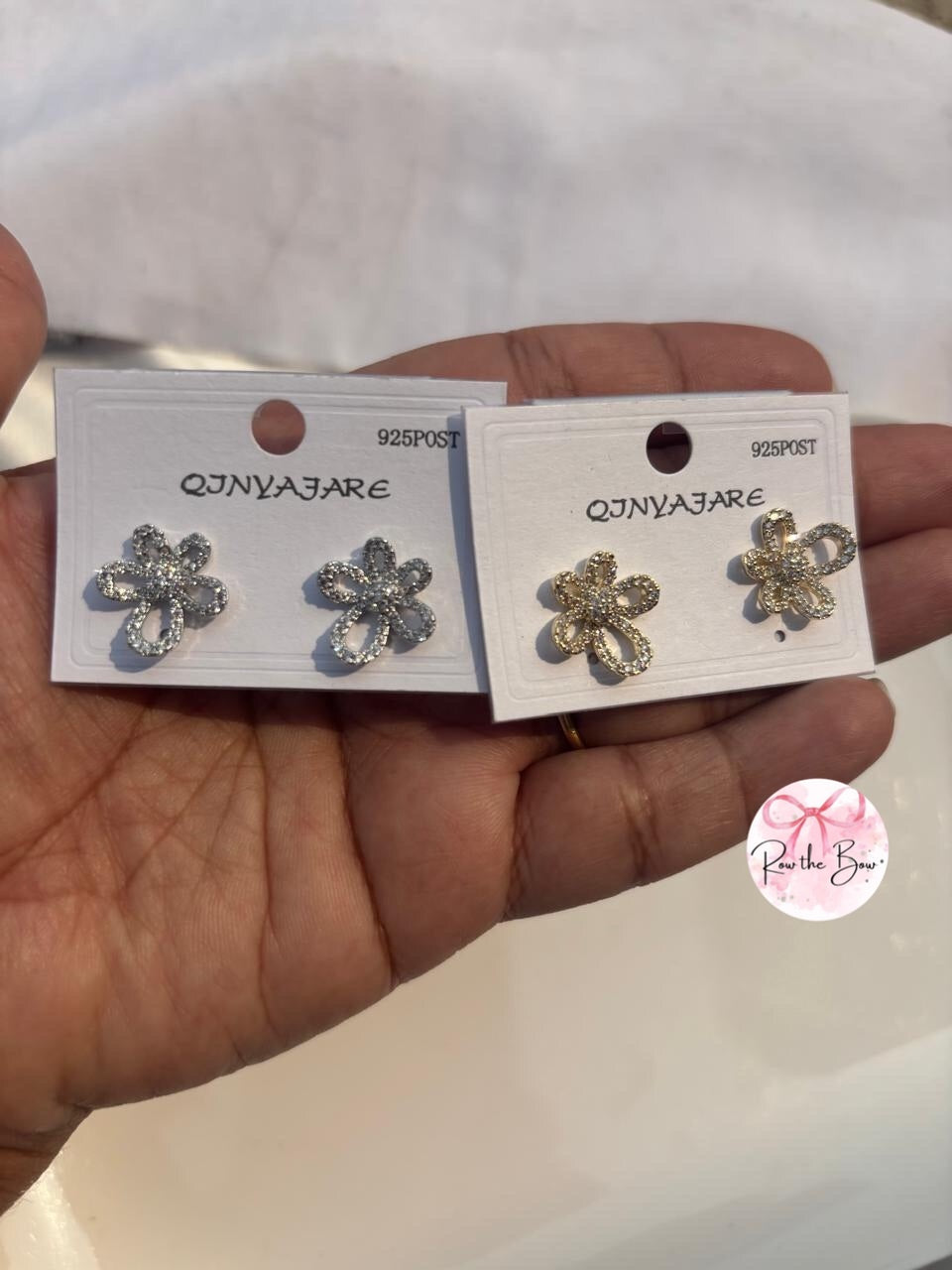 Tiny Penta Petal Floral Silver