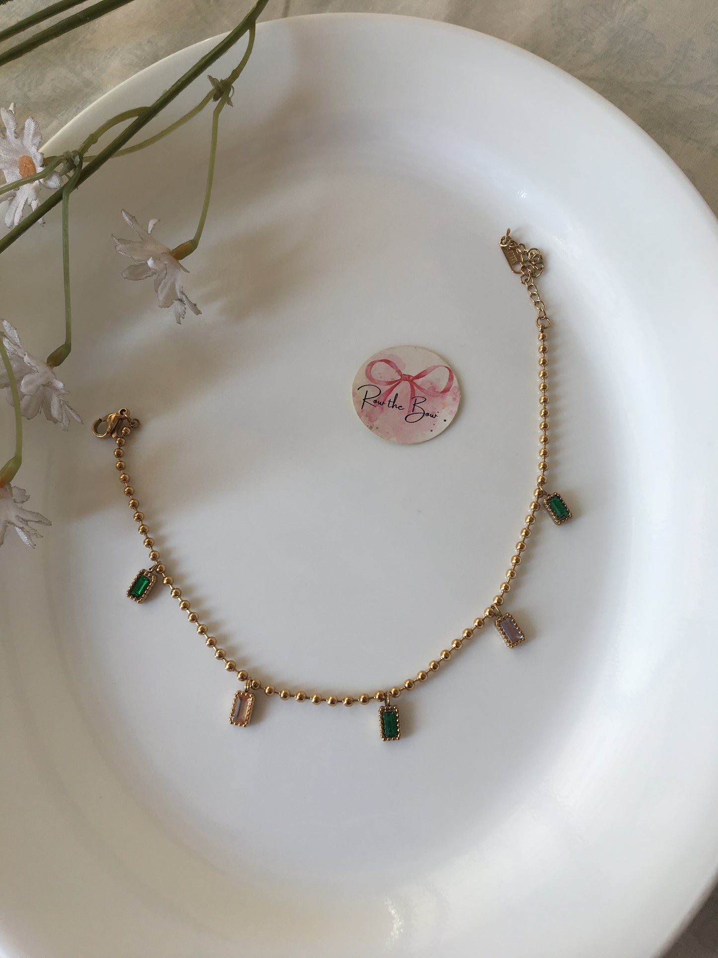 Multi Stone Adjustable Bracelet