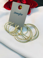 Load image into Gallery viewer, 3 pair Hoop Set-09
