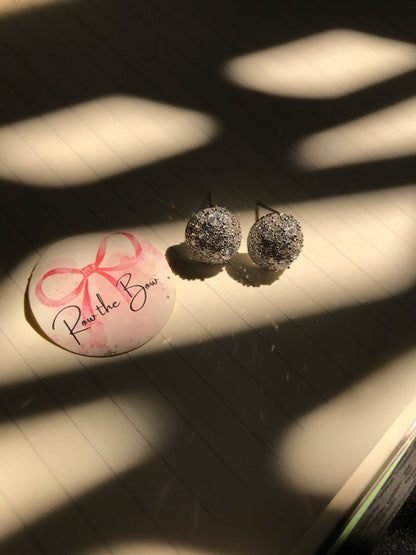 Button Earring(Silver)