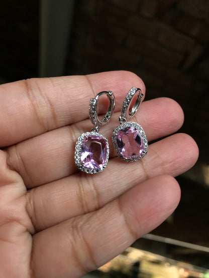 Starling Zircon Earring pink