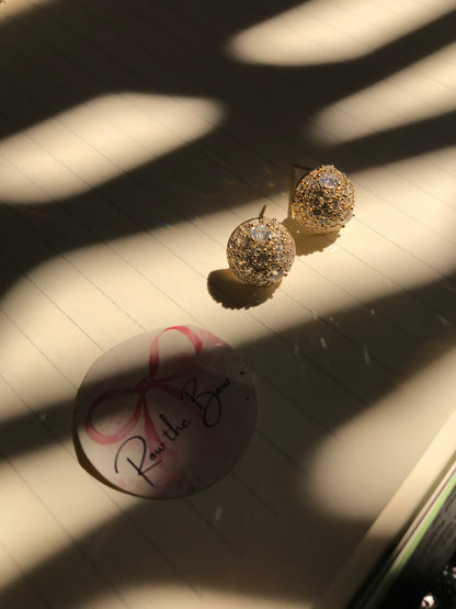 Button Earring(Golden)
