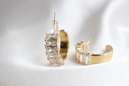 Tiny Zircon hoop