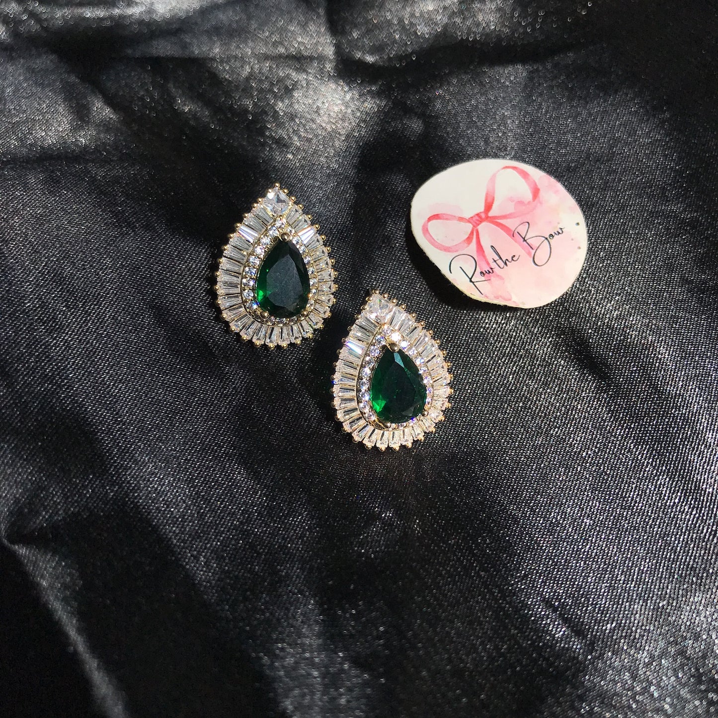 Green Crystal earring