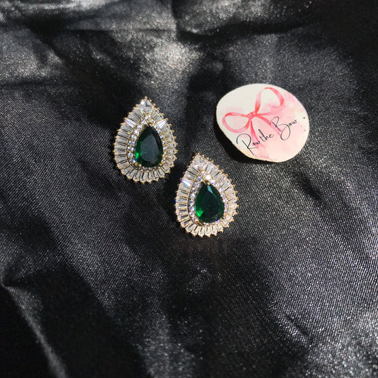 Green Crystal earring
