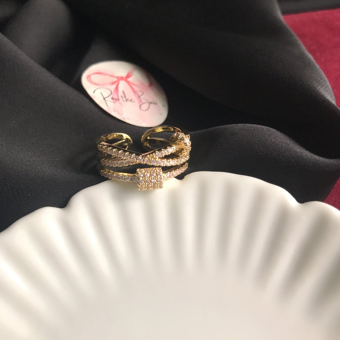 Zircon nail finger ring