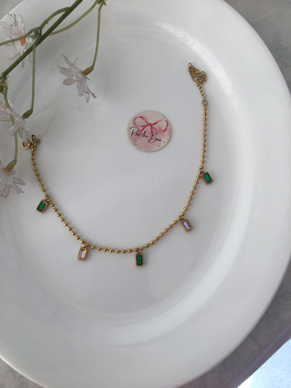 Multi Stone Adjustable Bracelet