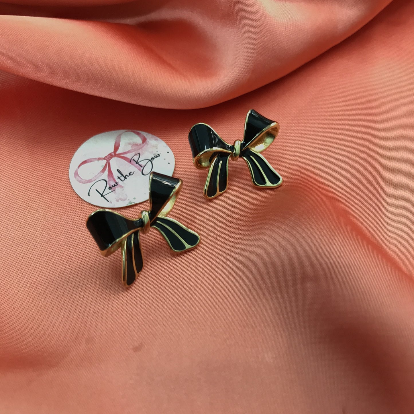 Black Bow earring