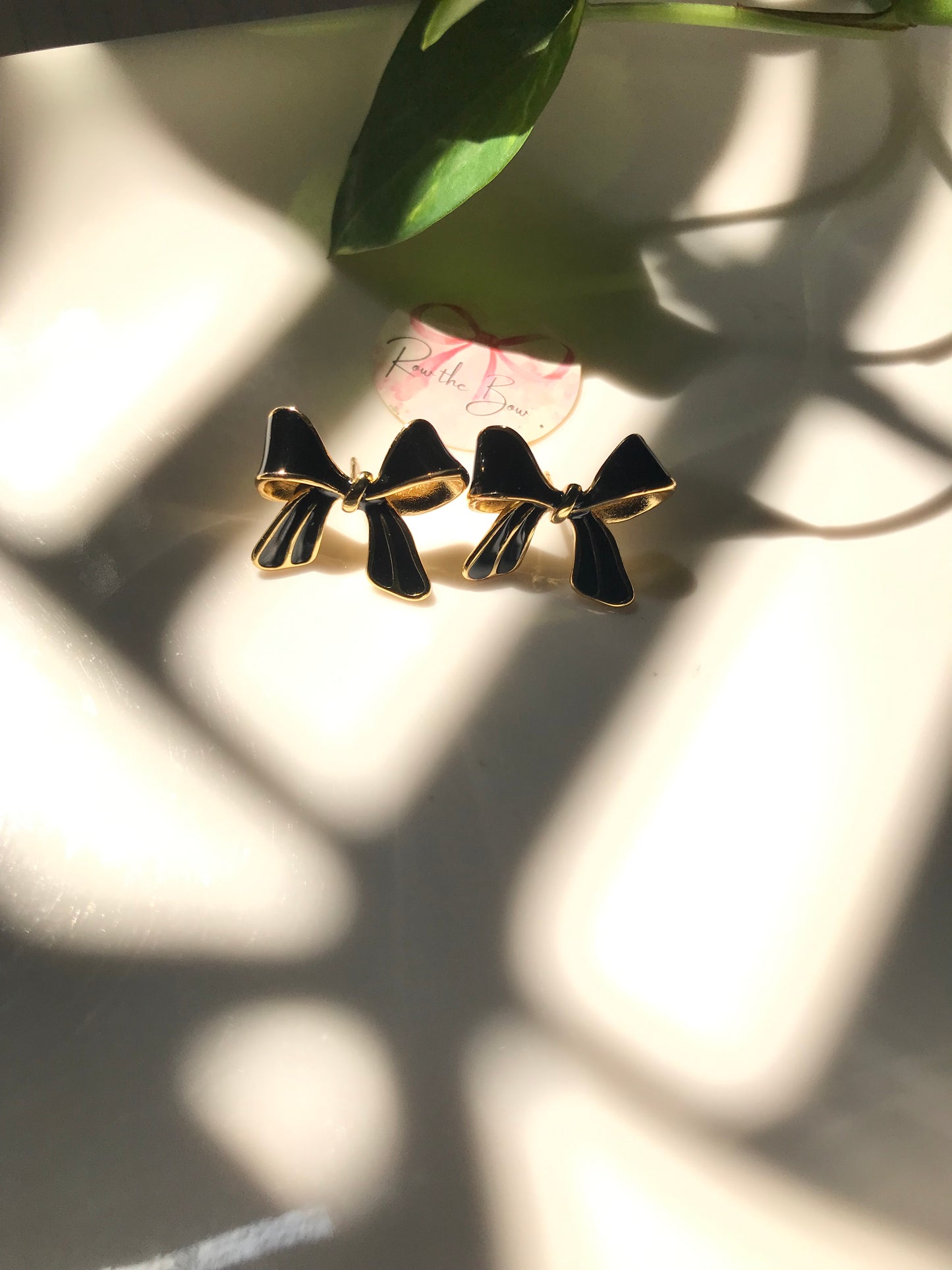 Black Bow earring