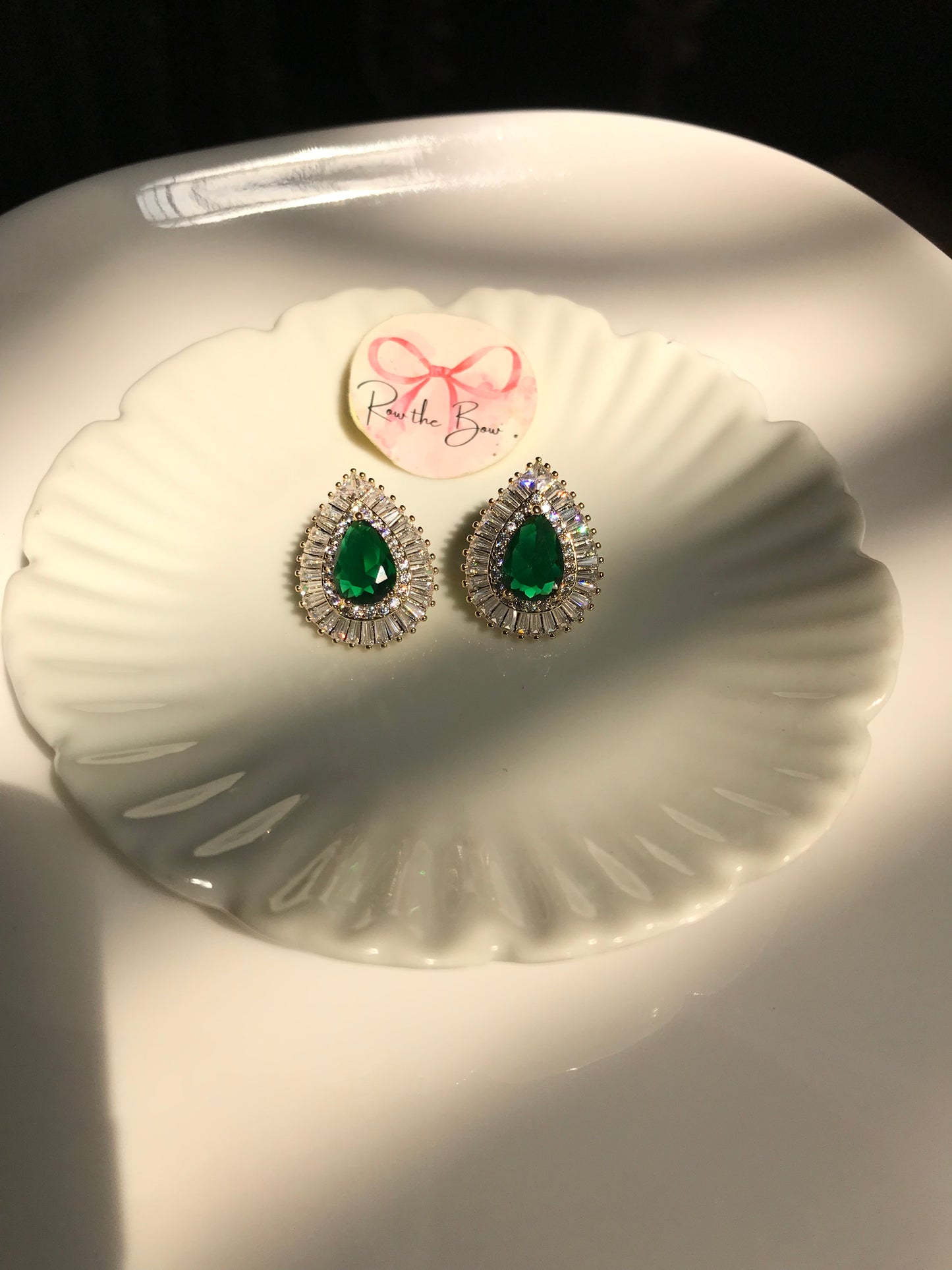 Green Crystal earring