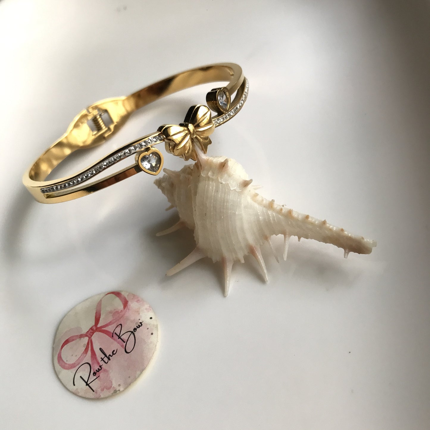 bow and heart bracelet