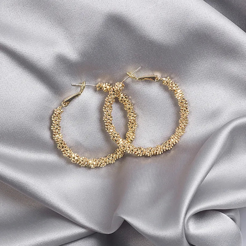 Golden Hoop Earring