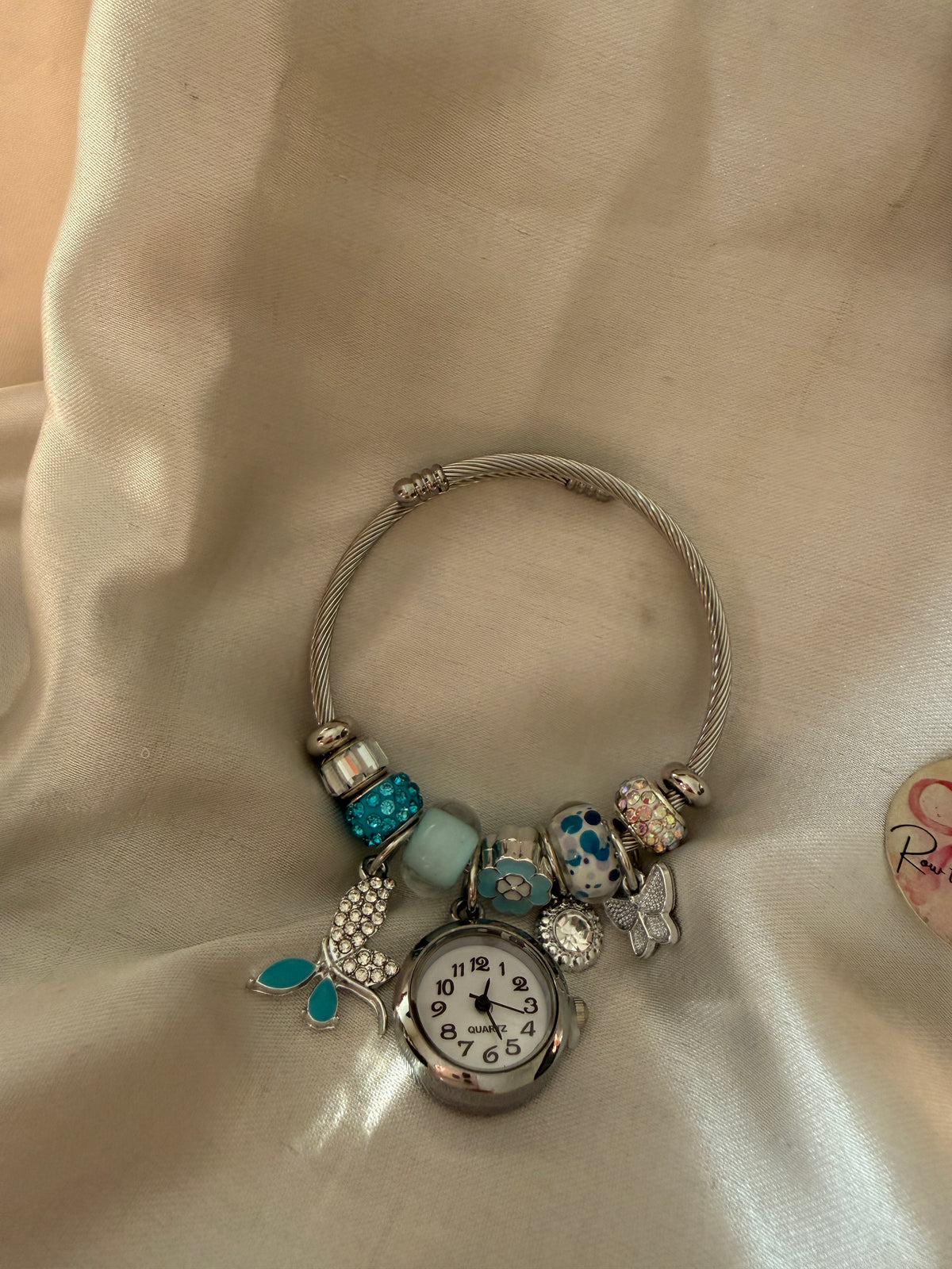 Charm watch blue