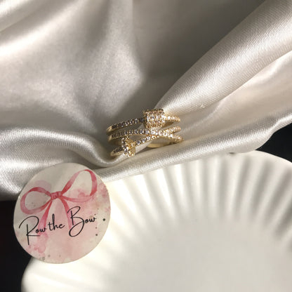 Zircon nail finger ring