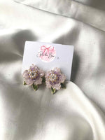 Load image into Gallery viewer, Pink Floral Earring
