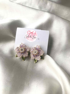 Pink Floral Earring