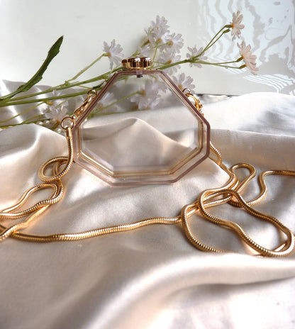Transparent Glass Clutch