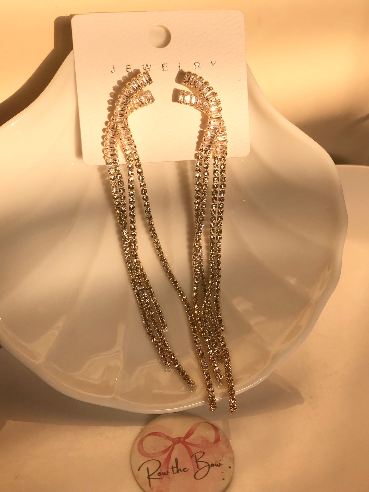 Golden Chain Long Earring-01