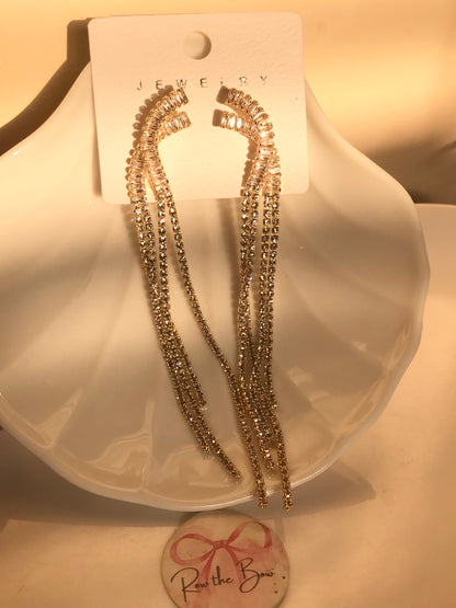 Golden Chain Long Earring-01